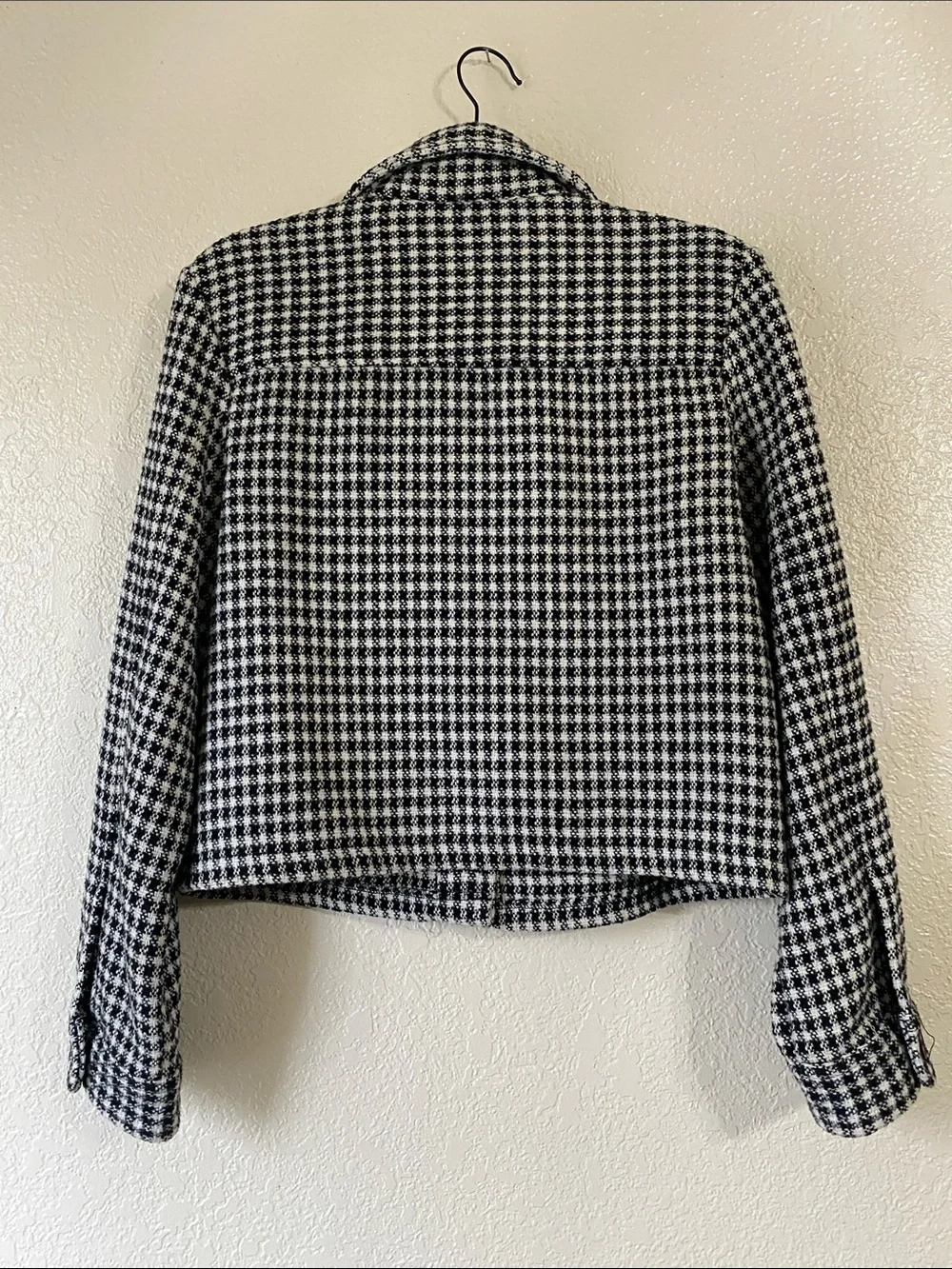 Express Houndstooth Cropped Jacket
